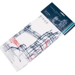 Online Line Tea Towel Tea Towels | Tower Bridge Gifts