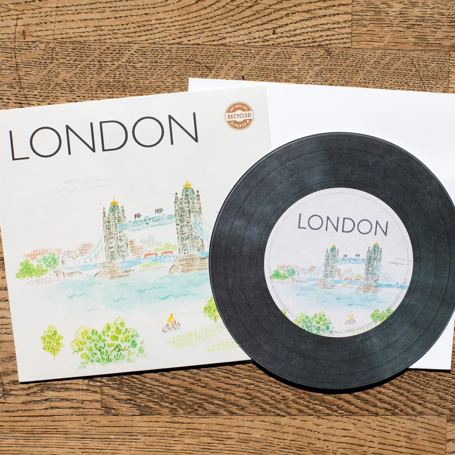 tower_bridge_london_vinyl_lp_greetings_card_1.webp Best Tower Bridge London Vinyl LP Greetings Card Office & Stationery | Tower Bridge Gifts
