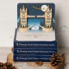 Online Tower Bridge Luxury Hand Folded Christmas Cards Pack Of Five Office & Stationery | Tower Bridge Gifts