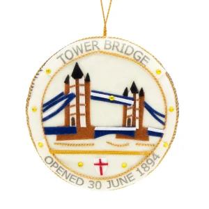 Sale Tower Bridge Medallion Stitched Christmas Decoration Christmas Decorations | Christmas Decorations