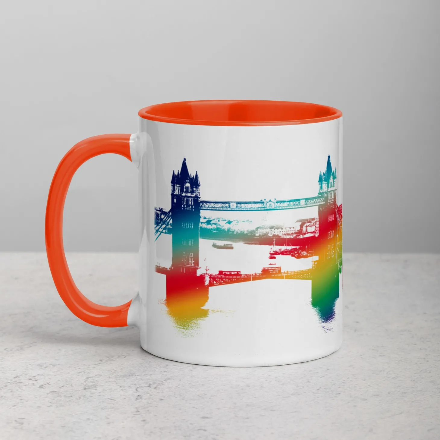 tower_bridge_rainbow__mug_with_colour_inside_0.webp Discount Tower Bridge Rainbow - Mug with Colour Inside Mugs | Tower Bridge Gifts