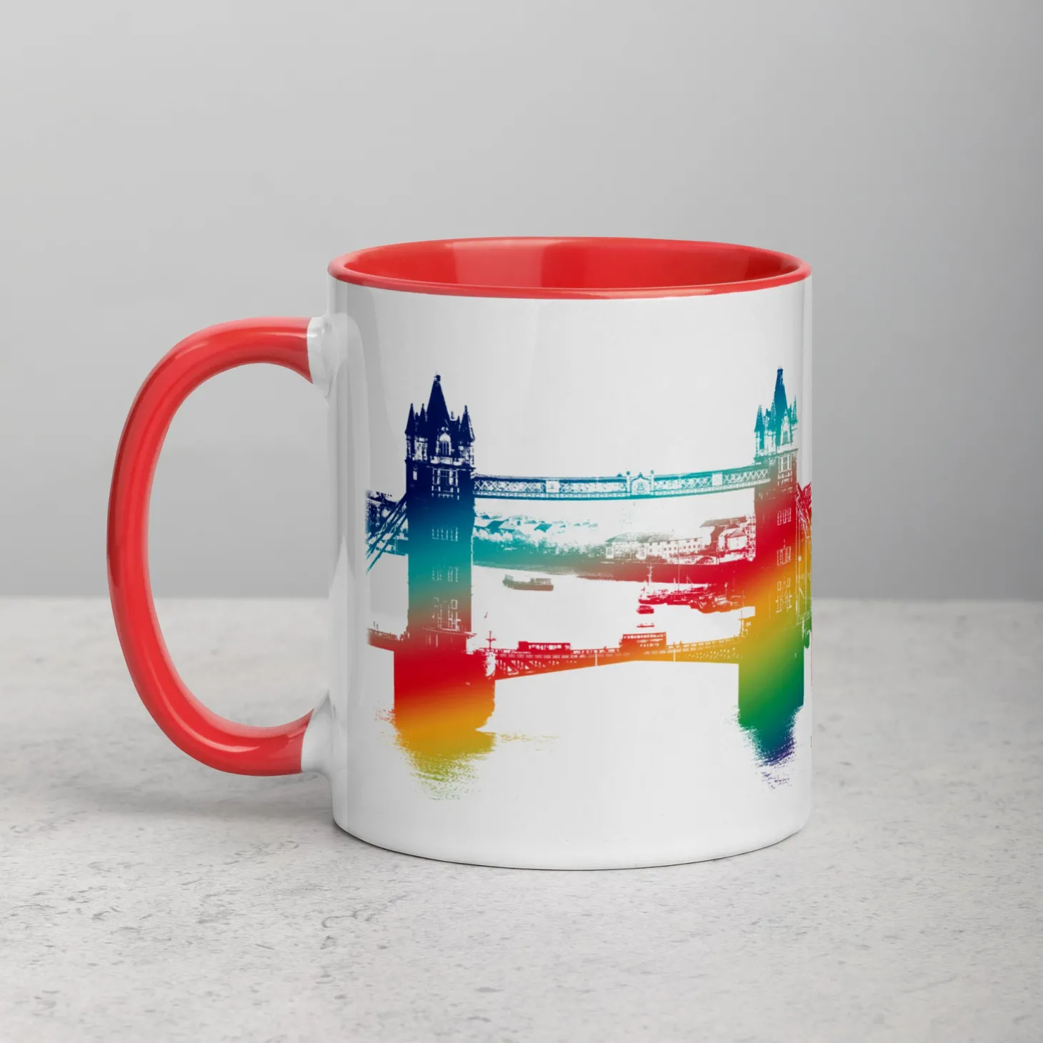 tower_bridge_rainbow__mug_with_colour_inside_5.webp Discount Tower Bridge Rainbow - Mug with Colour Inside Mugs | Tower Bridge Gifts