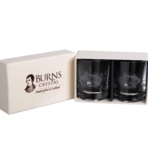 New Tower Bridge Round Dram Whisky Glasses Boxed Set Glasses & Glassware | Luxury Gifts