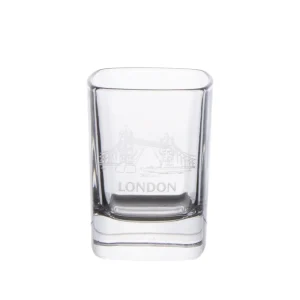 Cheap Tower Bridge Square Dram Whisky Glass Glasses & Glassware | Tower Bridge Gifts
