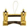 New Tower Bridge Stitched Gold & Black Decoration Christmas Decorations | Christmas Decorations