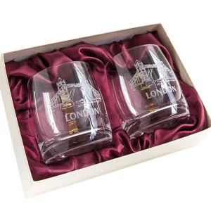 Clearance Tower Bridge Whisky Glasses Boxed Set Glasses & Glassware | Luxury Gifts