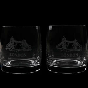 Clearance Tower Bridge Whisky Glasses Boxed Set Glasses & Glassware | Luxury Gifts