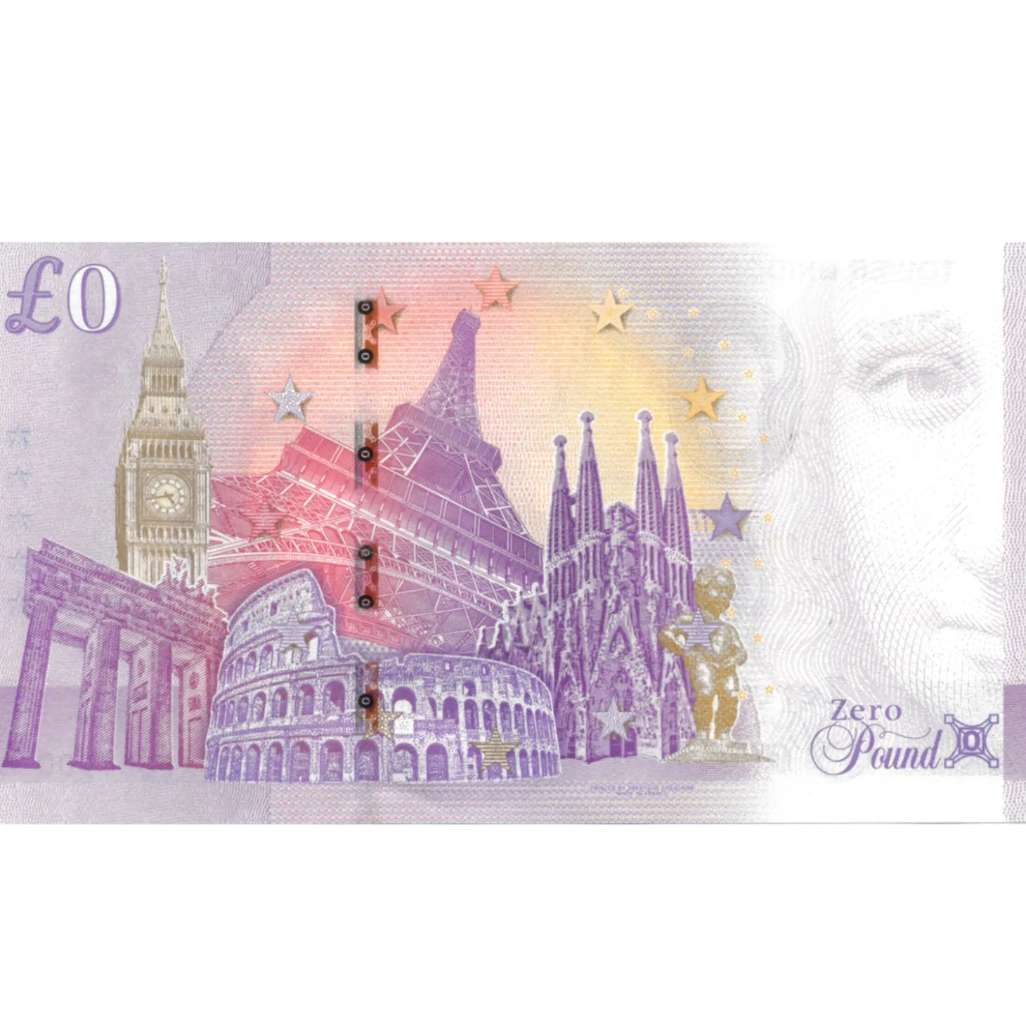 tower_bridge_zero_pound_souvenir_banknote_1.webp Best Sale Zero Pound Souvenir Banknote Coins & Collectible Currency | Tower Bridge Gifts