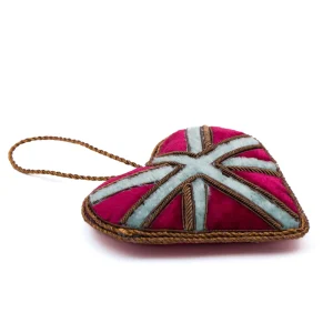 Hot Union Jack Vintage Heart Christmas Decoration Christmas Decorations | Christmas Decorations