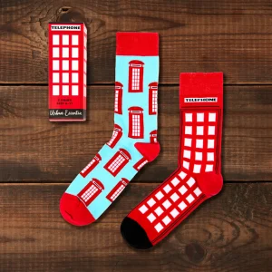 Outlet Socks Telephone Box Two Pack Clothing | Socks