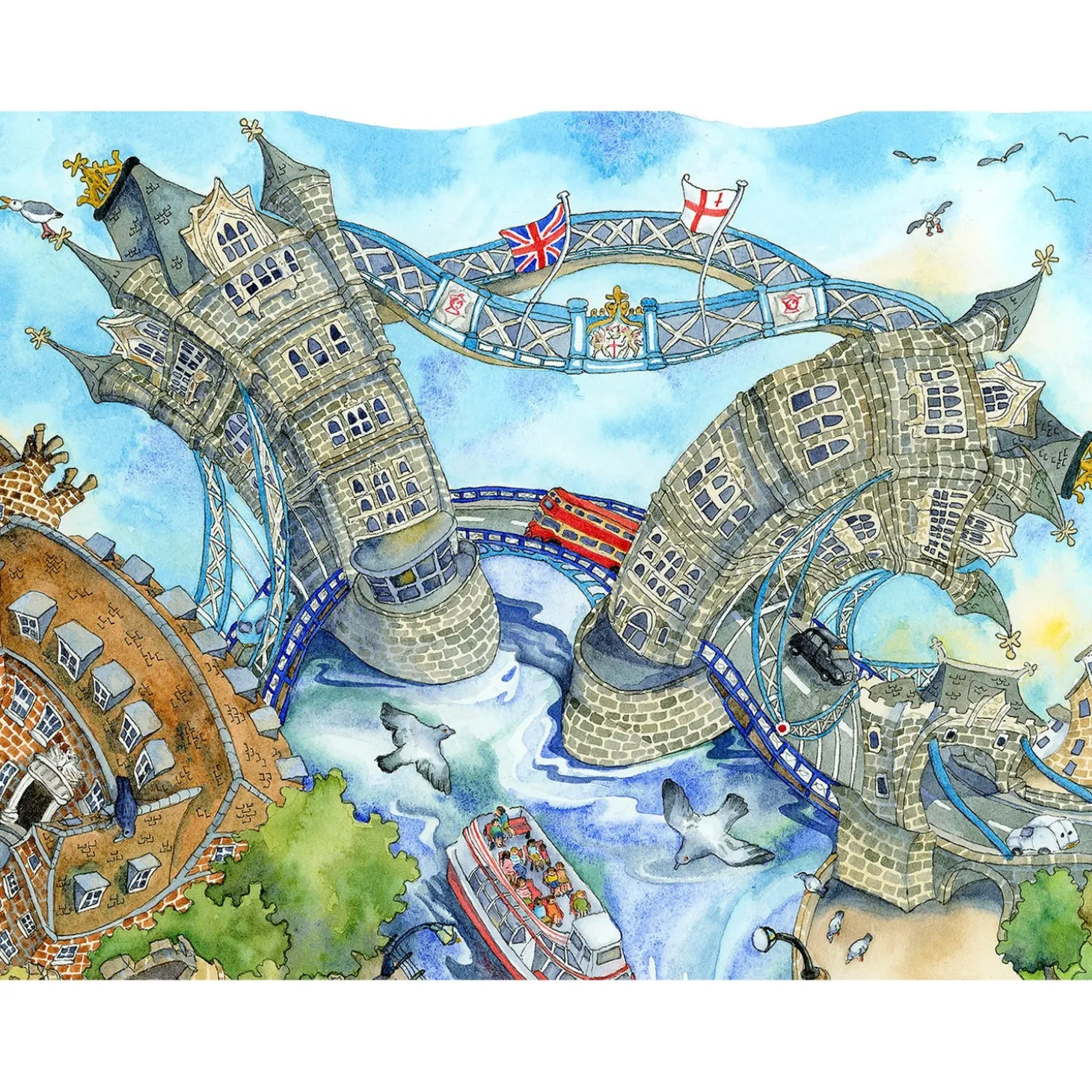 wendy_brown_tower_of_london_and_tower_bridge_limited_edition_print_1.webp Cheap Tower of London and Tower Bridge Limited Edition Print Prints & Posters | Tower Bridge Gifts