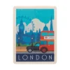 New Wooden Magnet London Bus & Taxi By White One Sugar Magnets | Fridge Magnets